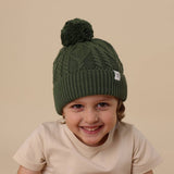 OLIVE ORGANIC KNIT BEANIE