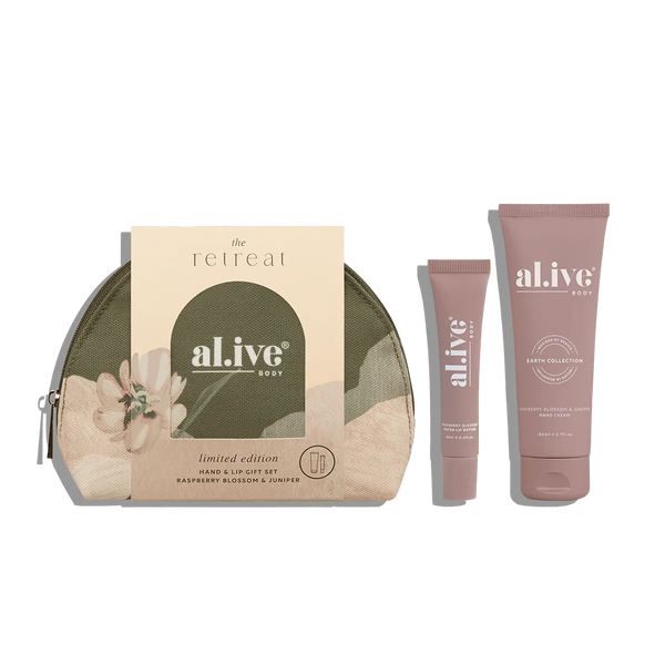 HAND & LIP GIFT SET - RASPBERRY BLOSSOM & JUNIPER