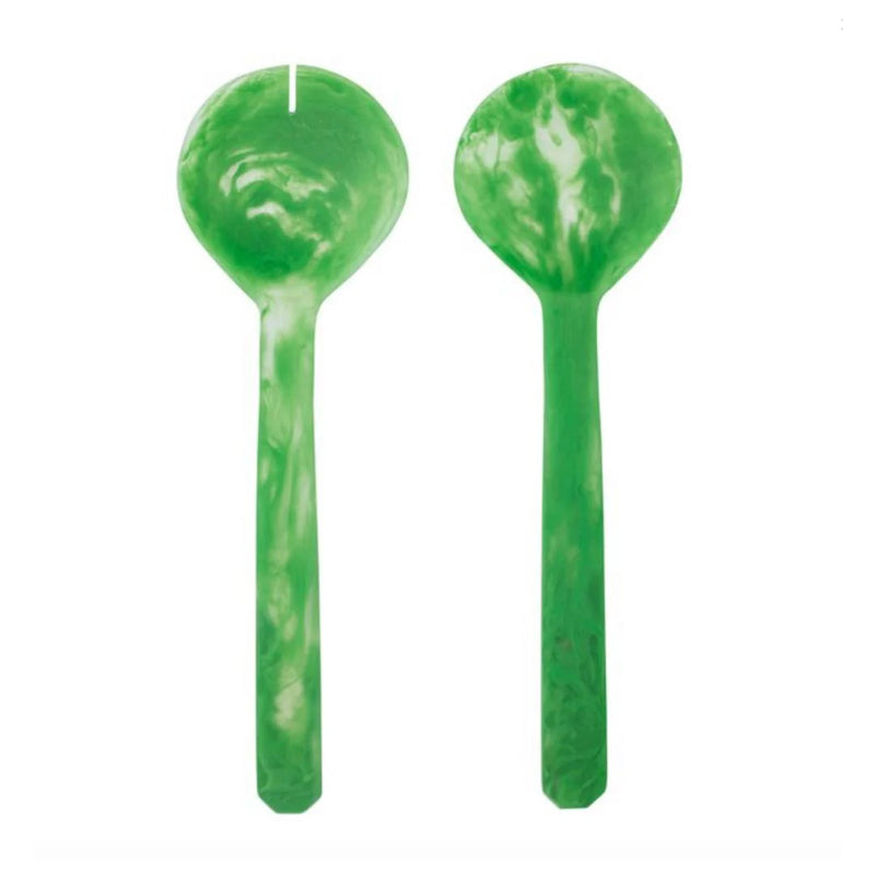 KIP RESIN SALAD SERVERS - EMERALD