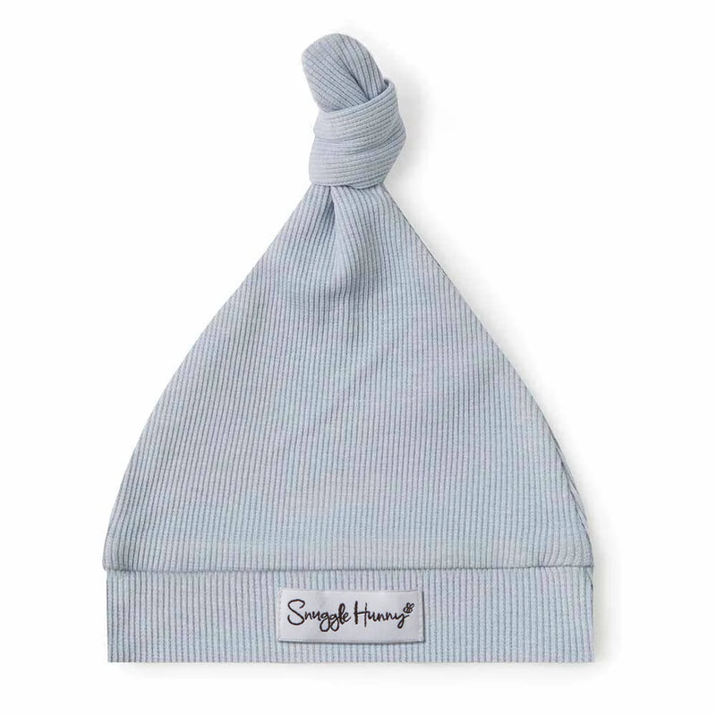 ZEN RIBBED ORGANIC KNOTTED BEANIE