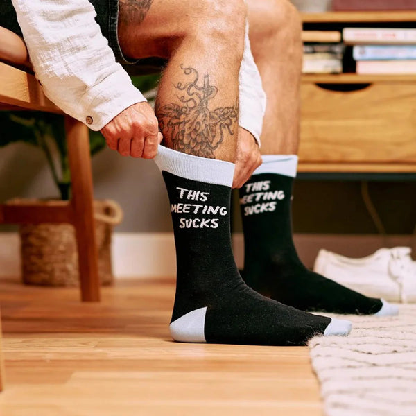 MENS SOCKS - THIS MEETING SUCKS