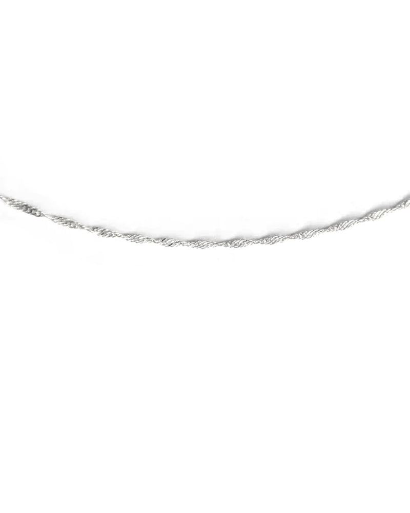 SINGAPORE CHAIN - STERLING SILVER - 40cm