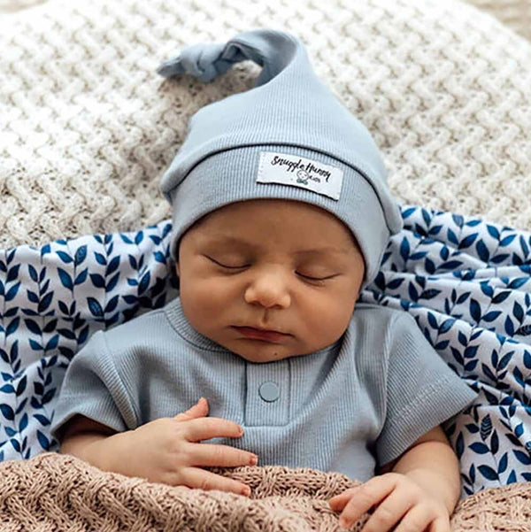 ZEN RIBBED ORGANIC KNOTTED BEANIE