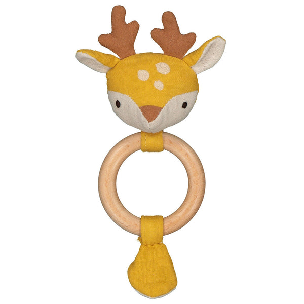 FRECKLES FAWN TEETHER RATTLE