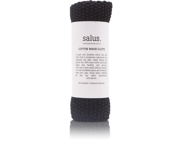 COTTON WASH CLOTH BLACK