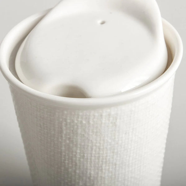 IT'S A KEEPER CERAMIC CUP - WHITE LINEN