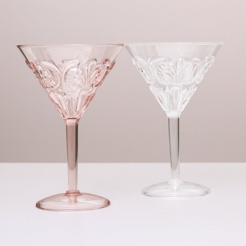 FLEMINGTON ACRYLIC MARTINI GLASS - CLEAR