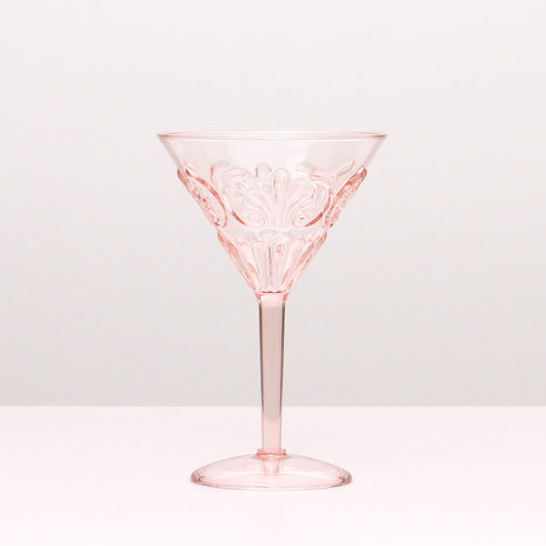 FLEMINGTON ACRYLIC MARTINI GLASS - PINK