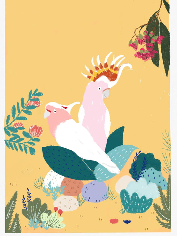 MAJOR MITCHELL COCKATOO ARTIST PRINT