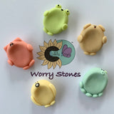 HANDMADE CLAY WORRY STONE
