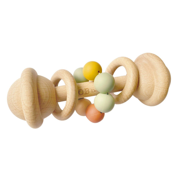 ORGANIC BEECHWOOD & SILICONE BABY RATTLE