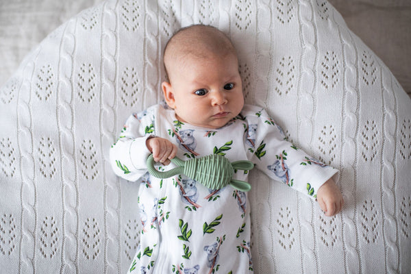 BUNNY SILICONE TEETHER & RATTLE