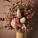 FAUX ACORN BANKSIA - LIGHT PINK