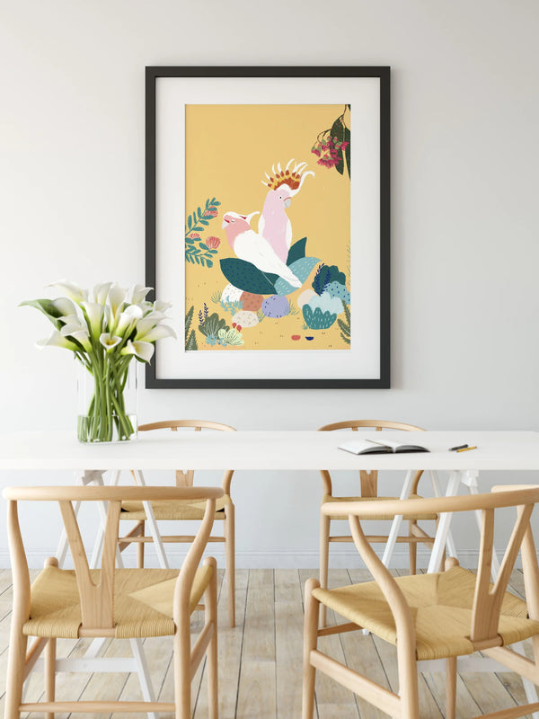 MAJOR MITCHELL COCKATOO ARTIST PRINT