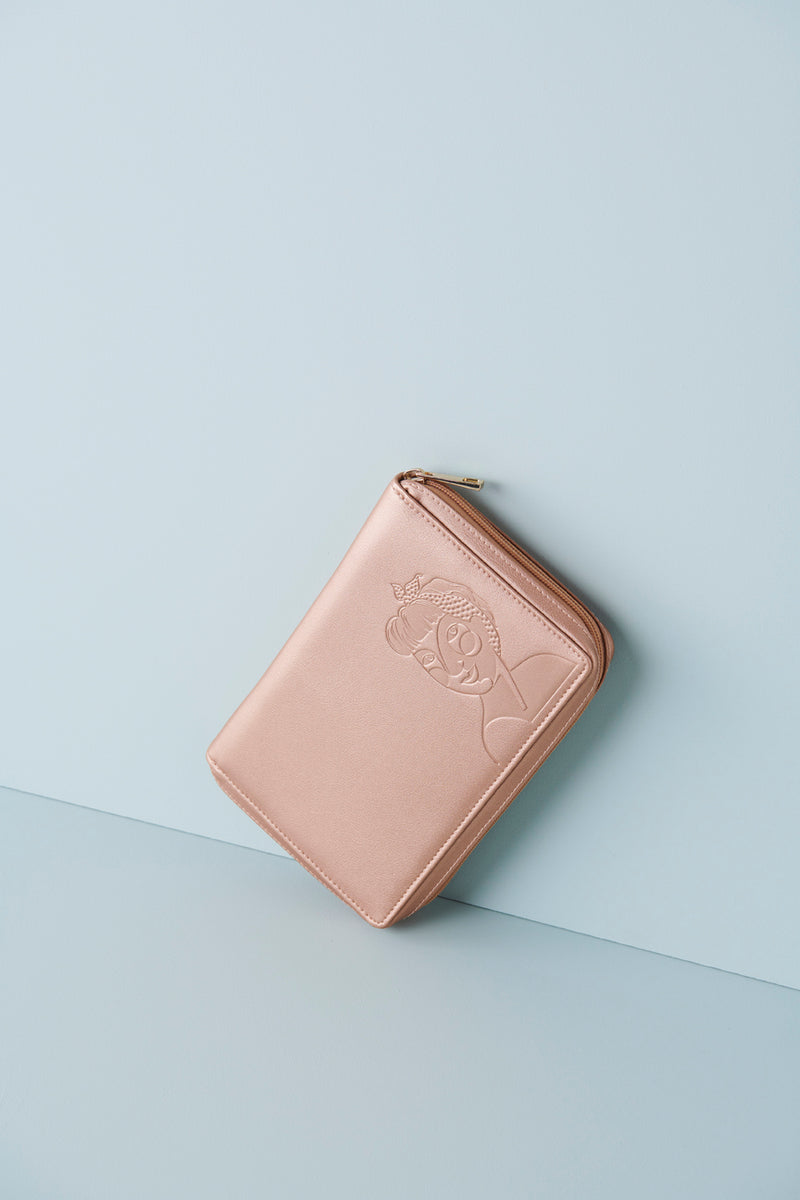 ROSE GOLD JEWELLERY WALLET (2 SIZES)