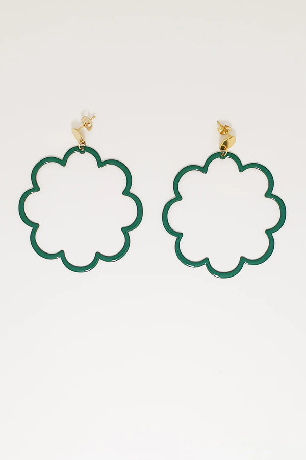 PIROUETTE EARRINGS - EMERALD