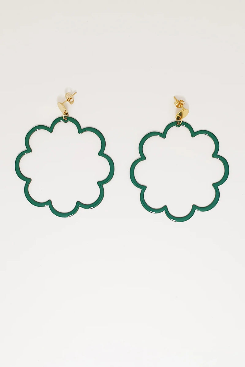 PIROUETTE EARRINGS - EMERALD