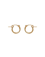 SMALL LATCH HOOPS - GOLD FILLED - 13mm
