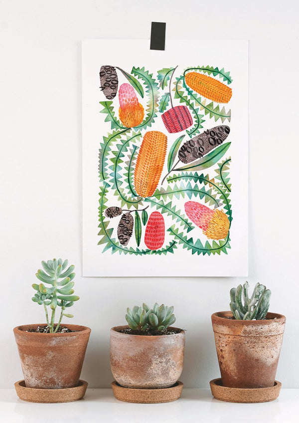 ARTIST PRINT - 'BANKSIA'